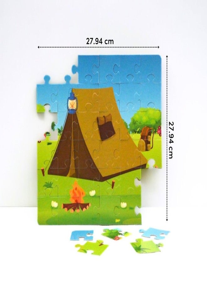 Mittimate Tent House Jigsaw Puzzle Game for Kids Age 4 to 6 Old I 36 Pieces Puzzle Toy I Birthday Gift for Children - Image 5